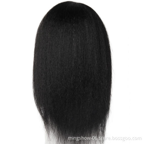 Cheap black real hair mannequin head for Cosmetology Manikin Maniquins Hairdresser